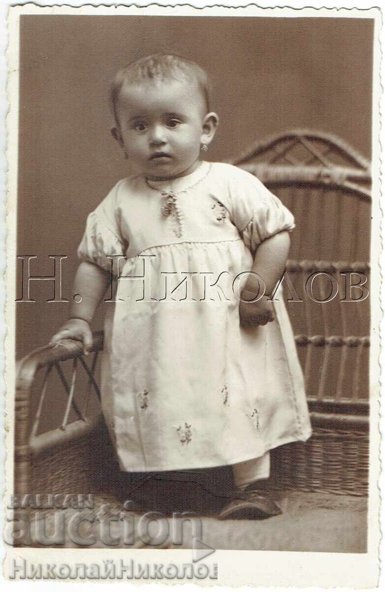 1939 OLD PHOTO SHUMEN ONE-YEAR-OLD BABY PETRANKA J127 1939 OLD PHOTO SHUMEN ONE-YEAR-OLD BABY PETRANKA J127