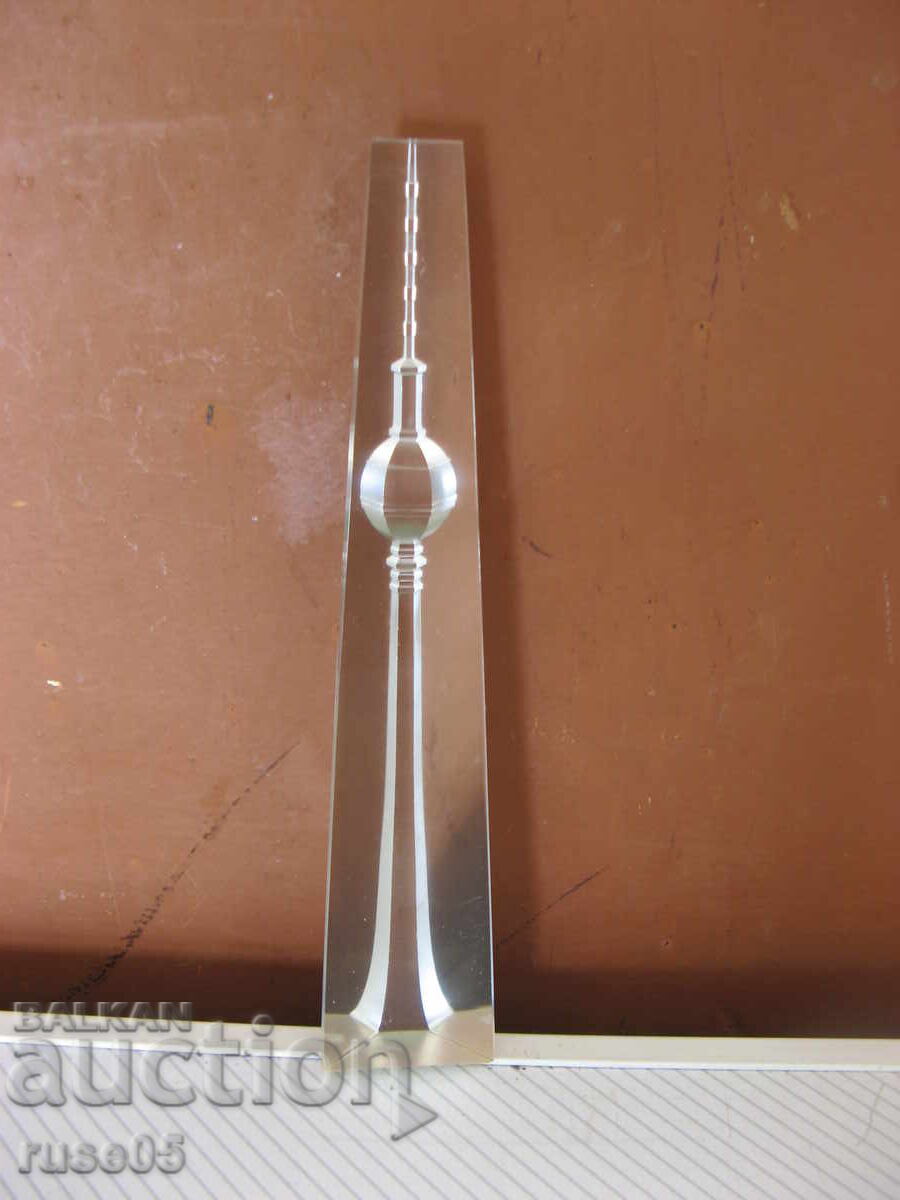 Figurină "Turn de Televiziune" din sticlă