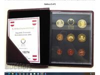 Set 2 Euro - 1 Cent Austria 2005 PROOF certificat hârtie cutie