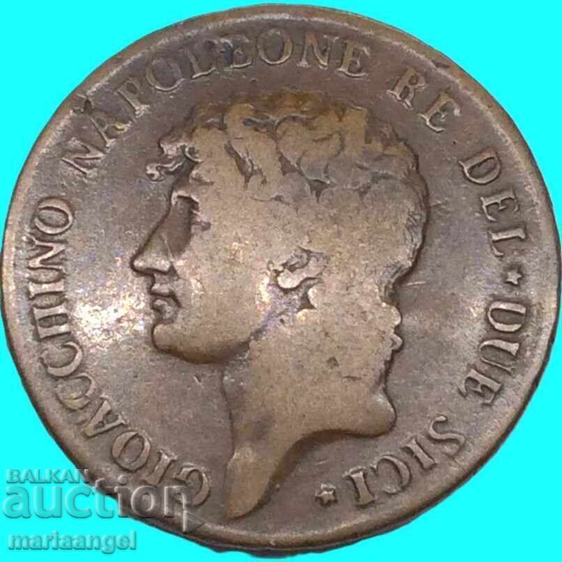 Аукцион Наполеон Мюрат 2 грана 1810 Италия 28мм бронз RARE!!!