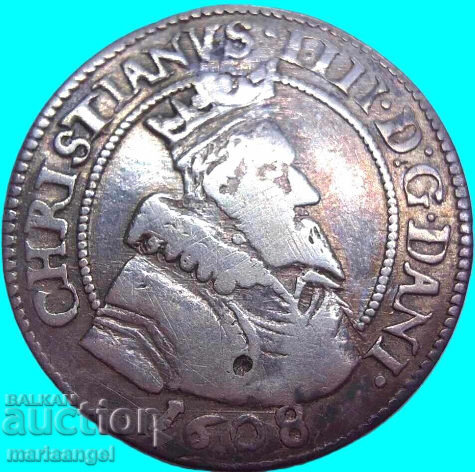 Δανία 8 Σκίλινγκ 1608 Χριστιανός VIII ασήμι Δανία 8 Σκίλινγκ 1608 Χριστιανός VIII ασήμι