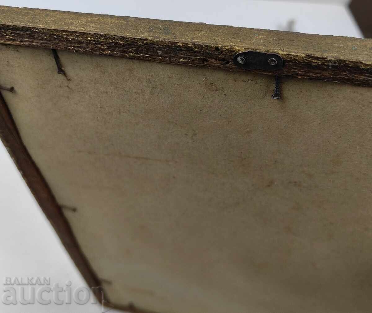 Доставка на СТАРА КАРТИНА РЕПРОДУКЦИЯ РАМКА СТЪКЛО ОТЛИЧНА