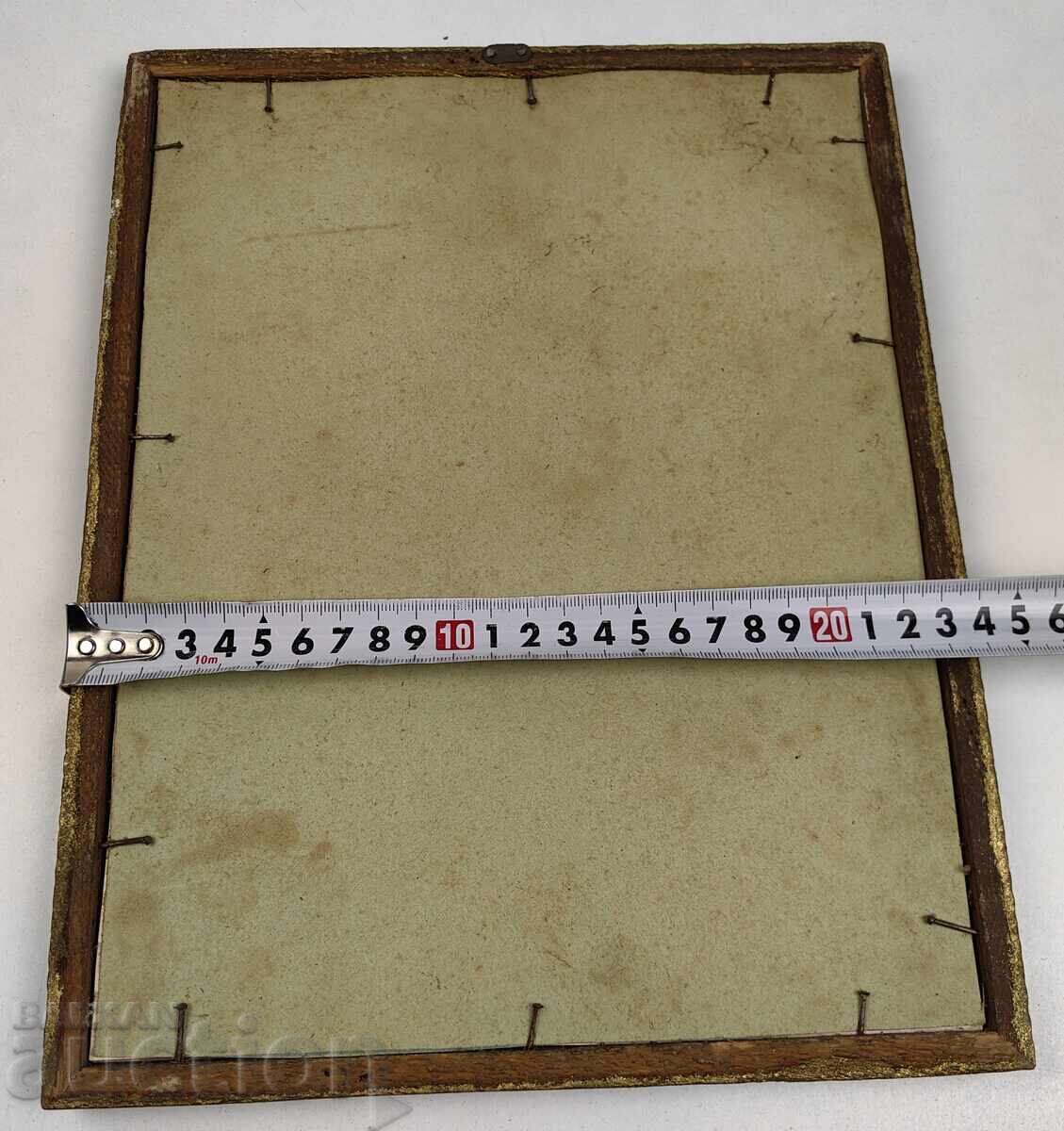 СТАРА КАРТИНА РЕПРОДУКЦИЯ РАМКА СТЪКЛО ОТЛИЧНА - 5