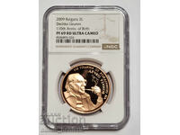 110 g Birth of Dechko Uzunov - 2 BGN 2009 PF 69RD ULTRA CAMEO