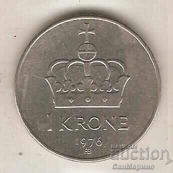 +Norvegia 1 coroană 1976