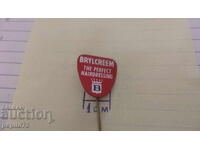 значка рекламна ,Baylcreem,продукти за коса