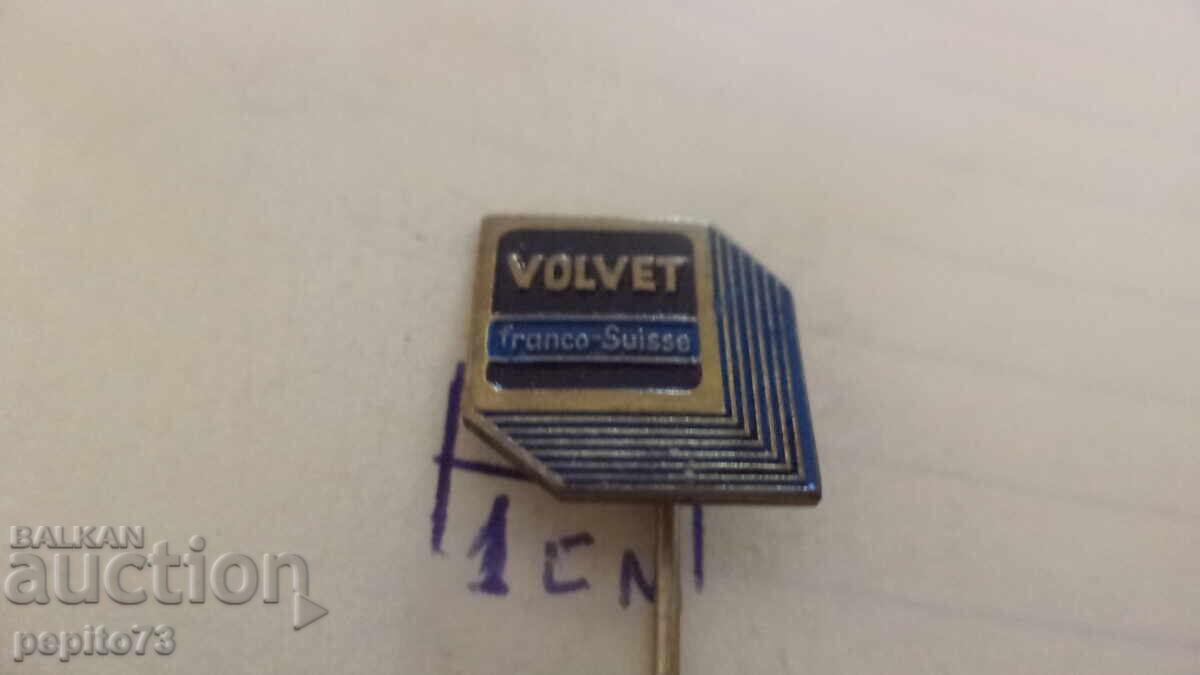 Znachka reklamna, Volvet, marcă de brânză cu unt