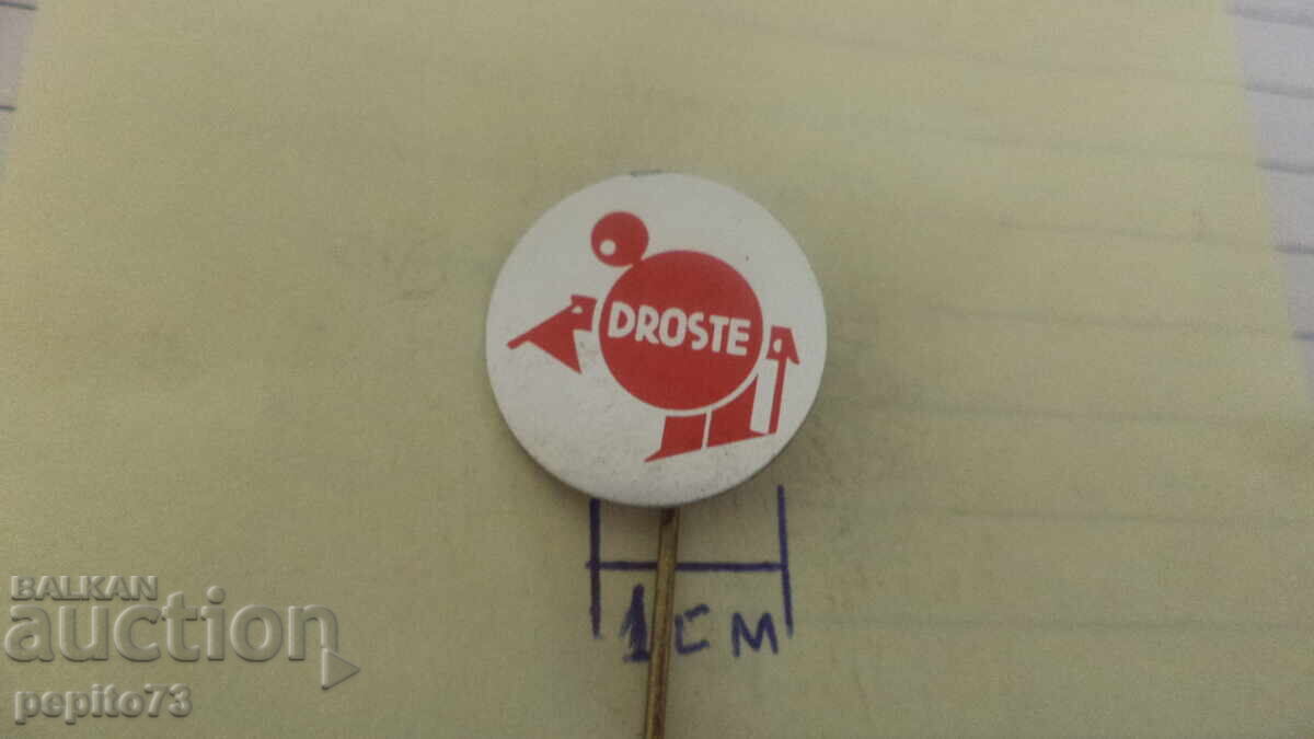 Διαφημιστικό σήμα, Droste, μάρκα κακάο και σοκολάτας με τιμή € 1.00 | 1.96 BGN