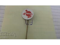 Advertising badge, Droste, cocoa and chocolate brand