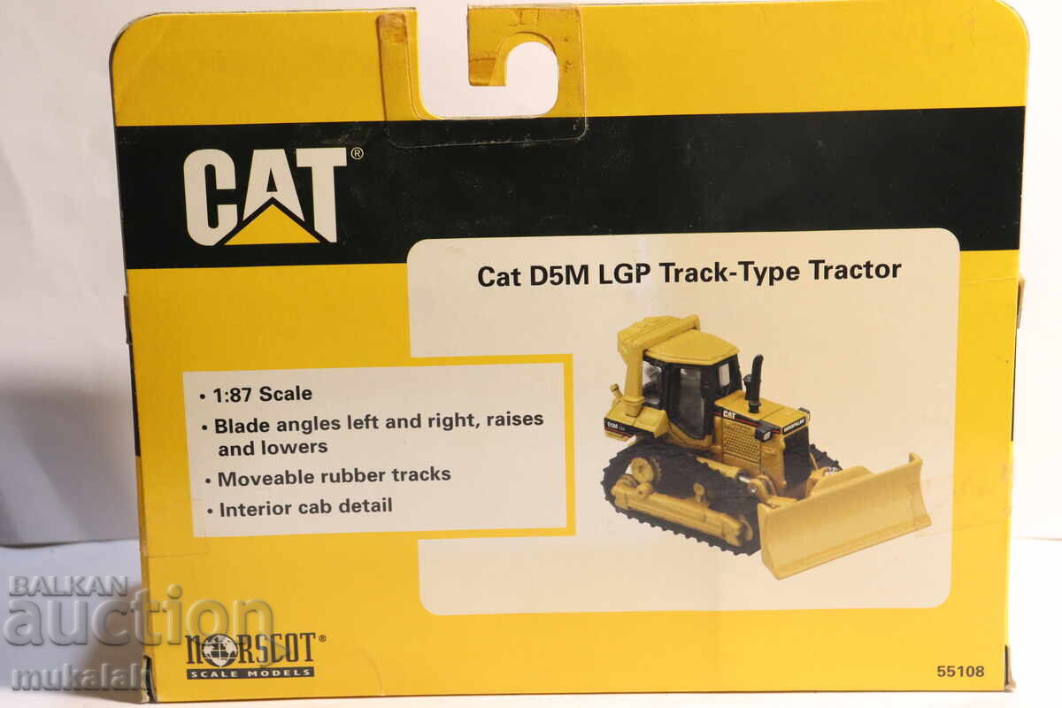 CAT  1/87 H0 ТРАКТОР БАГЕР ФАДРОМА ТОВАРАЧ  КОЛИЧКА МОДЕЛ - 6