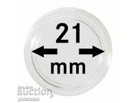 Lindner capsule pentru monede – pachet 10 bucăți - 21 mm