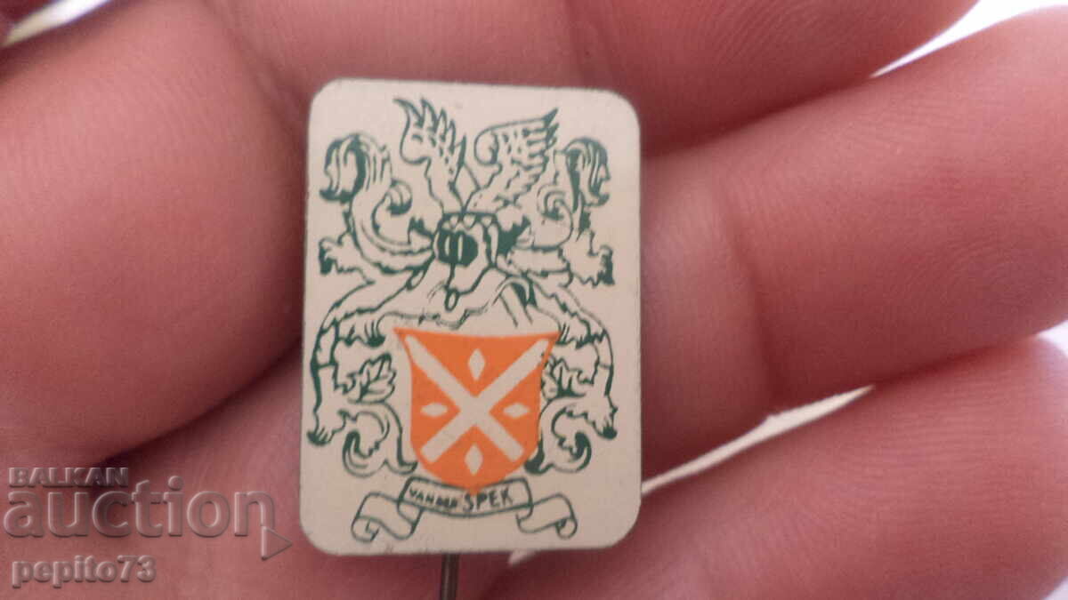 значка рекламна ,Vander Spek,млекопреработвателна компания