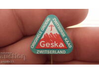 Advertising badge, Geska, Swiss cheese