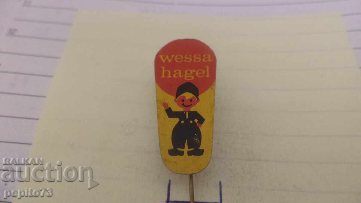 Licitație Znachka reklamna, Wessa Hagel, marcă batoane de ciocolată