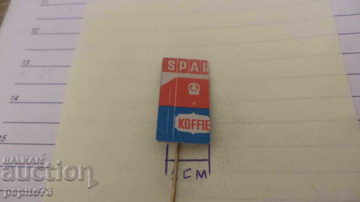 значка рекламна ,Spar Koffie,верига супермаркети с цена € 1.00 | 1.96 лв.