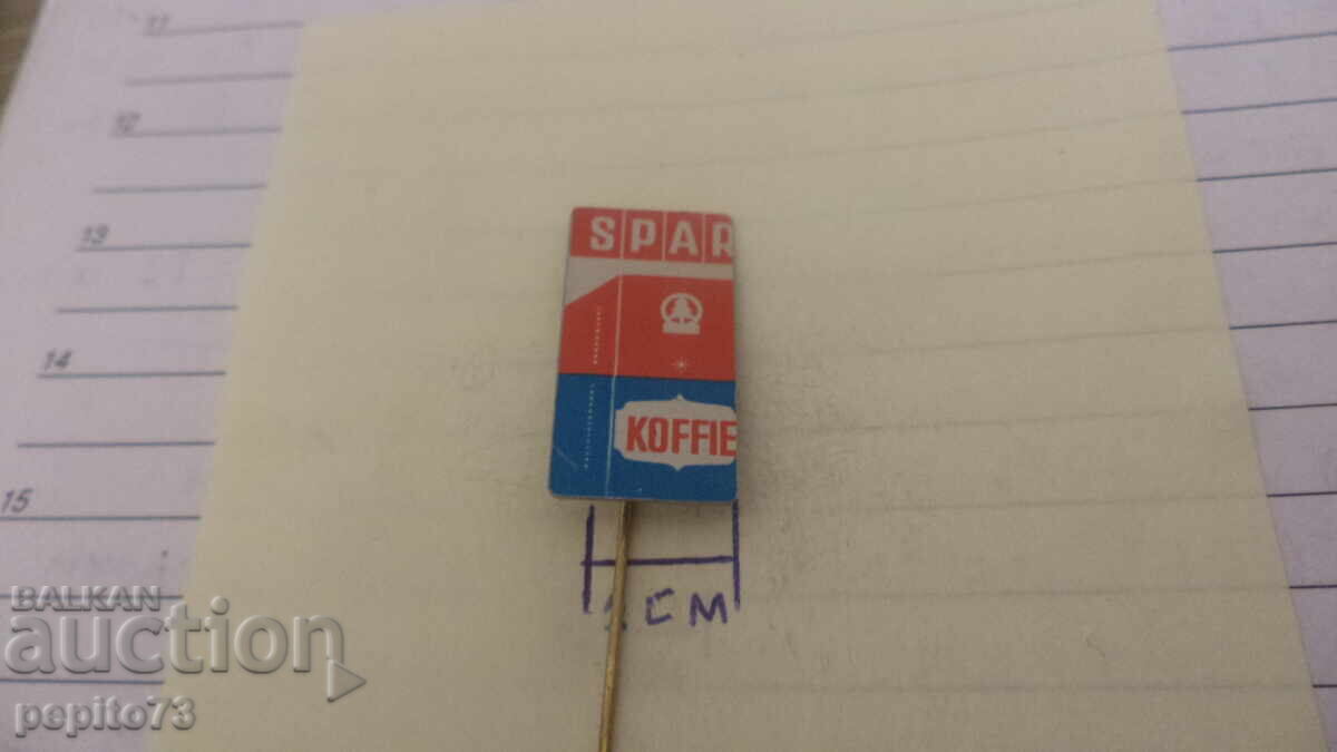 Аукцион значка рекламна ,Spar Koffie,верига супермаркети
