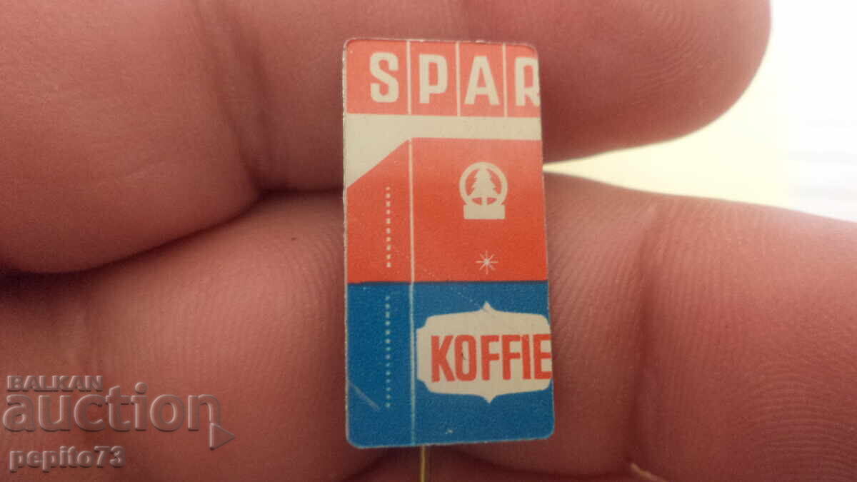 значка рекламна ,Spar Koffie,верига супермаркети