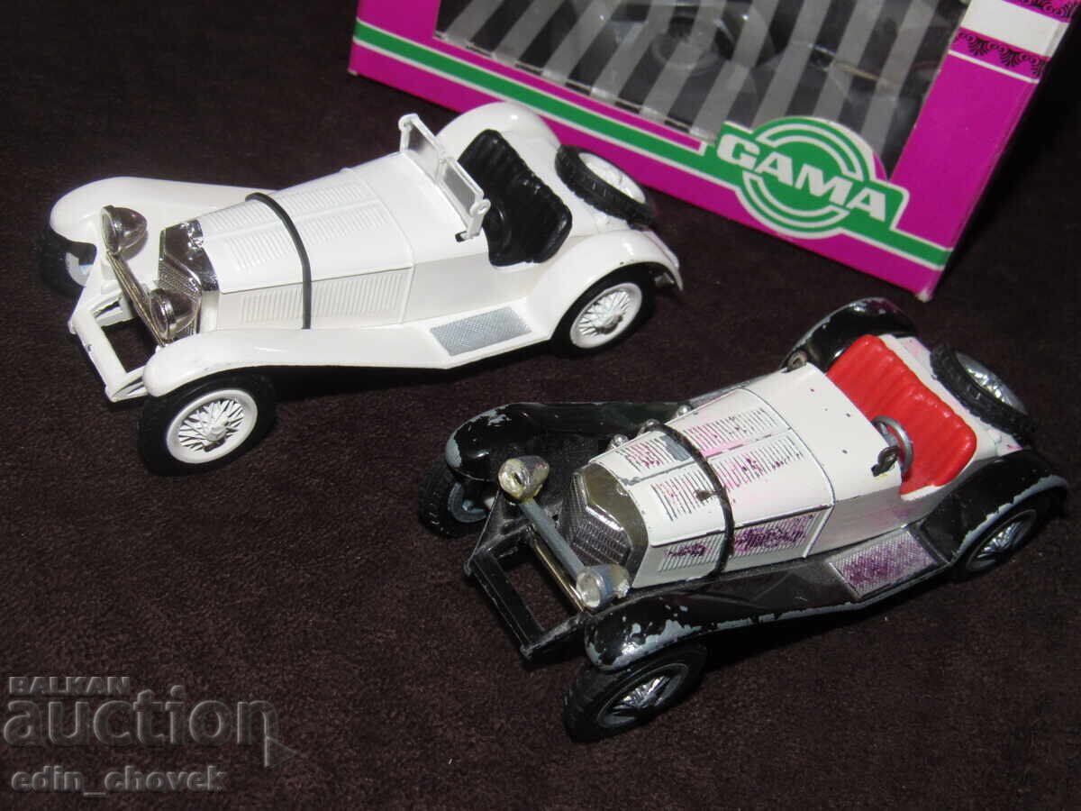 Auction  1/45 GAMA MINI MADE IN GERMANY OLDTIMER MERCEDES 2 pieces