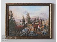 Ελάφια στην οροσειρά, πίνακας