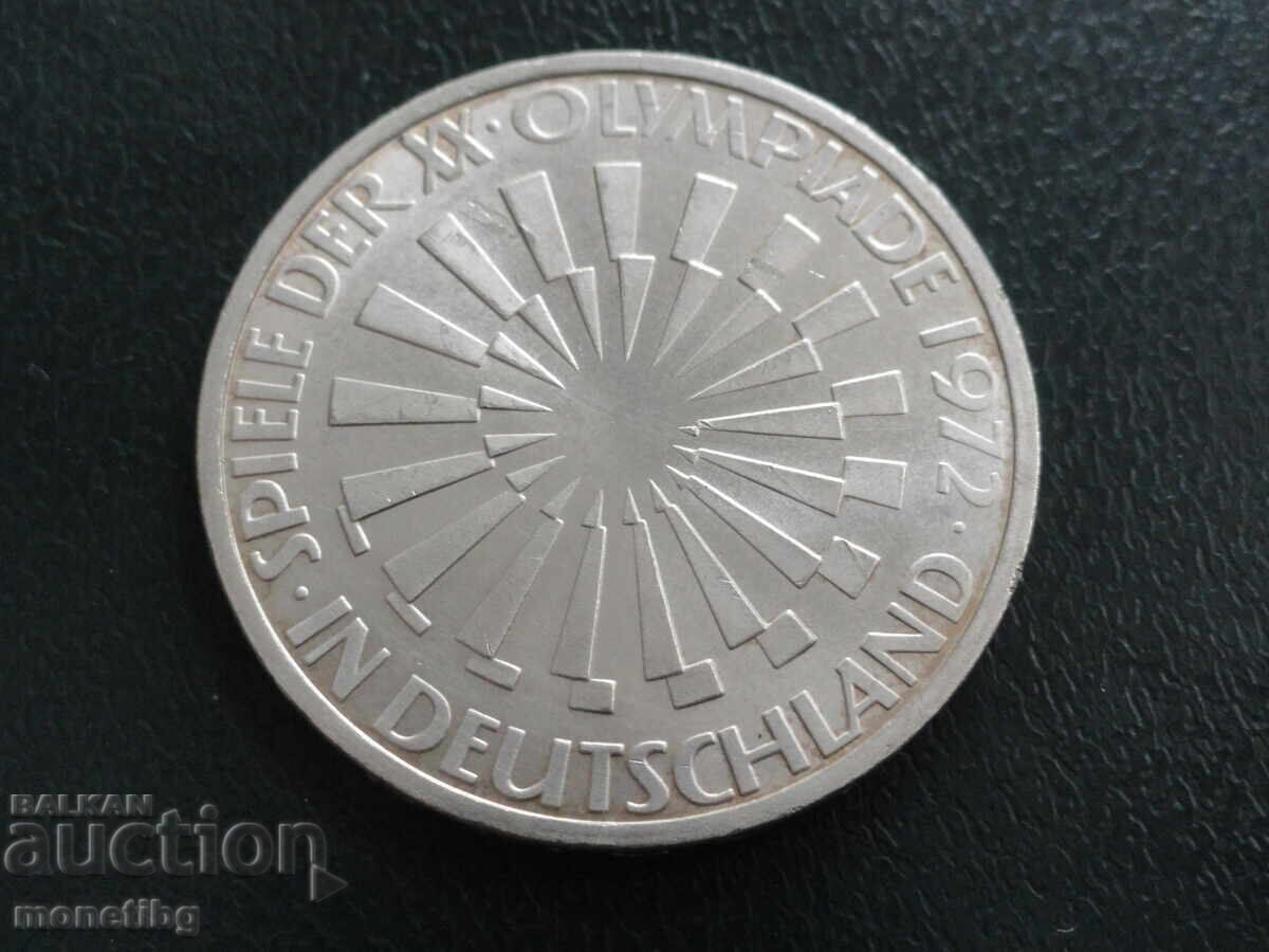 Licitație Germania 1972 - 10 mărci (F) Ag Licitație Germania 1972 - 10 mărci (F) Ag