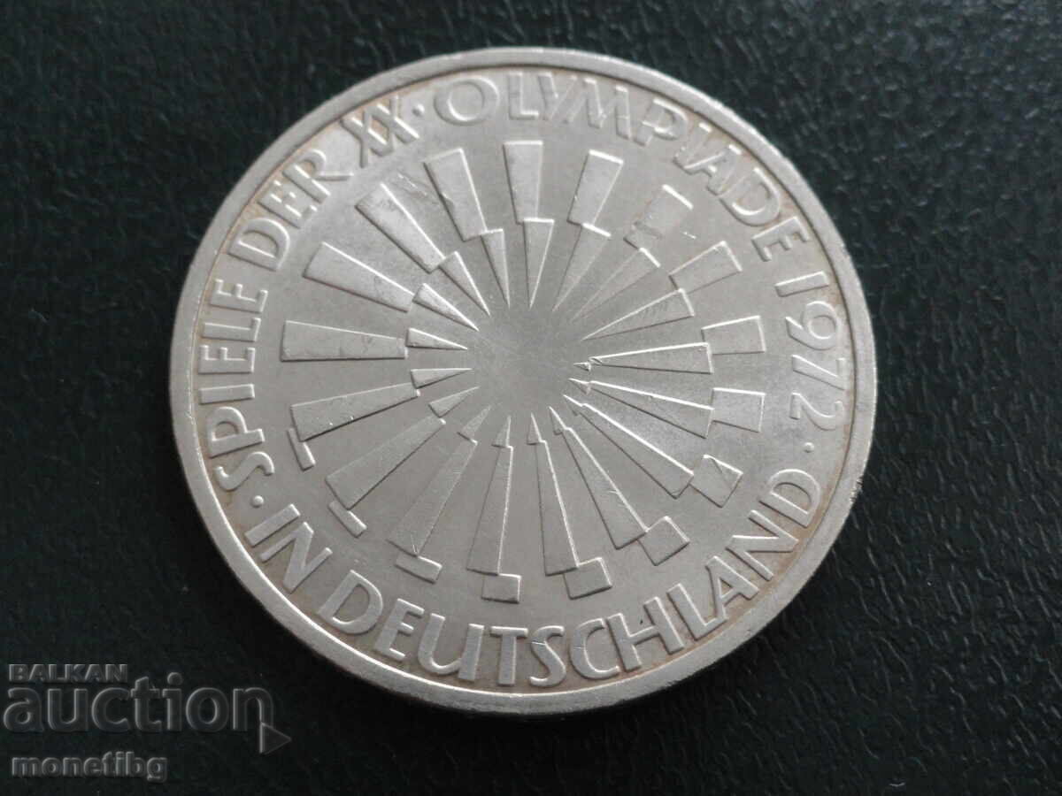 Germania 1972 - 10 mărci (F) Ag - 5 Germania 1972 - 10 mărci (F) Ag - 5