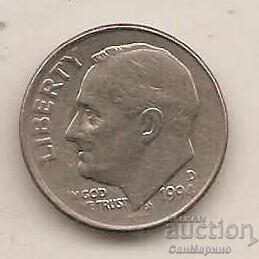 1 dime SUA 1994 D* cu preț € 0.30 | 0.59 BGN