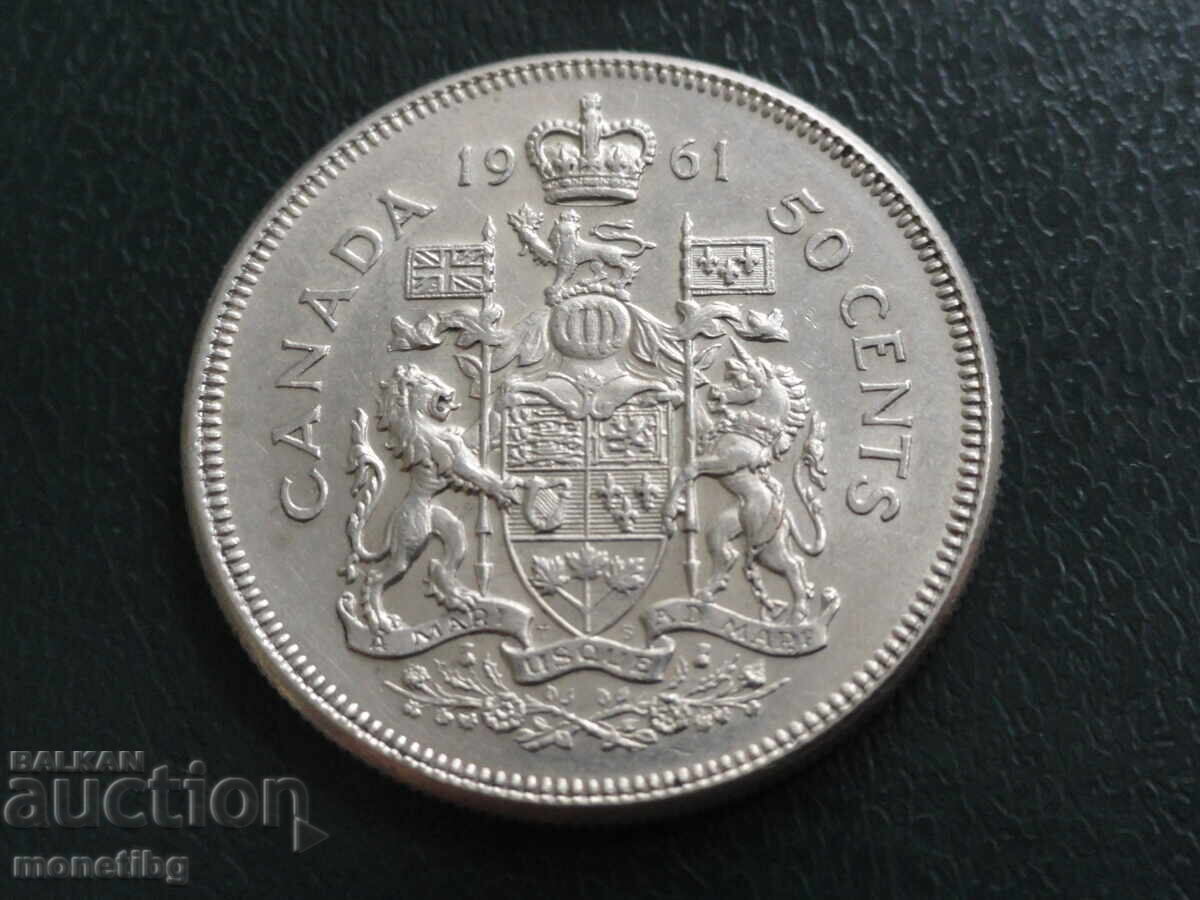 Canada 1961 - 50 cenți Ag