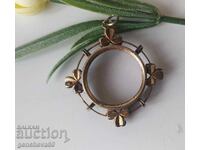 Antique watch pendant, Art Nouveau photo, silver 800