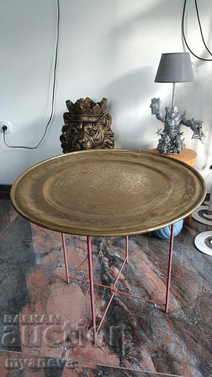 Orientală, veche, masivă, tavă, tepsi - 5