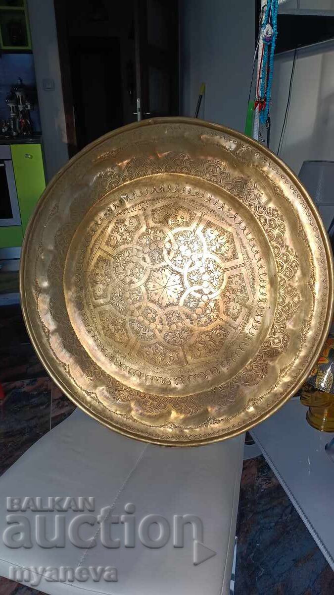 Orientală, veche, masivă, tavă, tepsi - 6