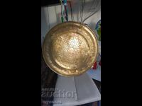 Ανατολίτικη, παλιά, στιβαρή, σκάφη, δίσκος