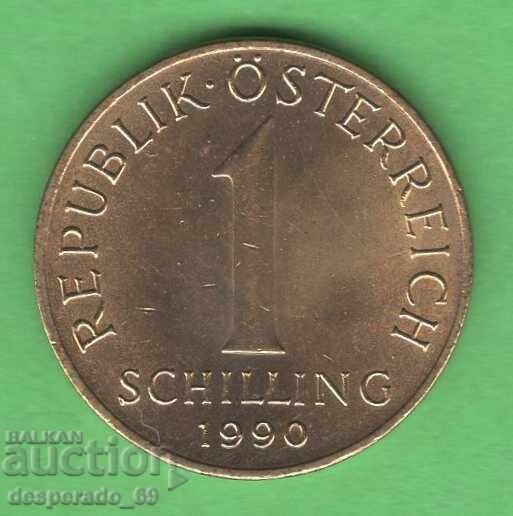 (¯`'•.¸ 1 șiling 1990 AUSTRIA aUNC ¸.•'´¯)