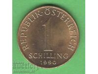 (¯`'•.¸ 1 șiling 1990 AUSTRIA aUNC ¸.•'´¯)