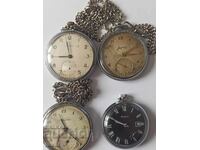 Руски джобни часовници - Молния, Кристал, Ракета - лот!