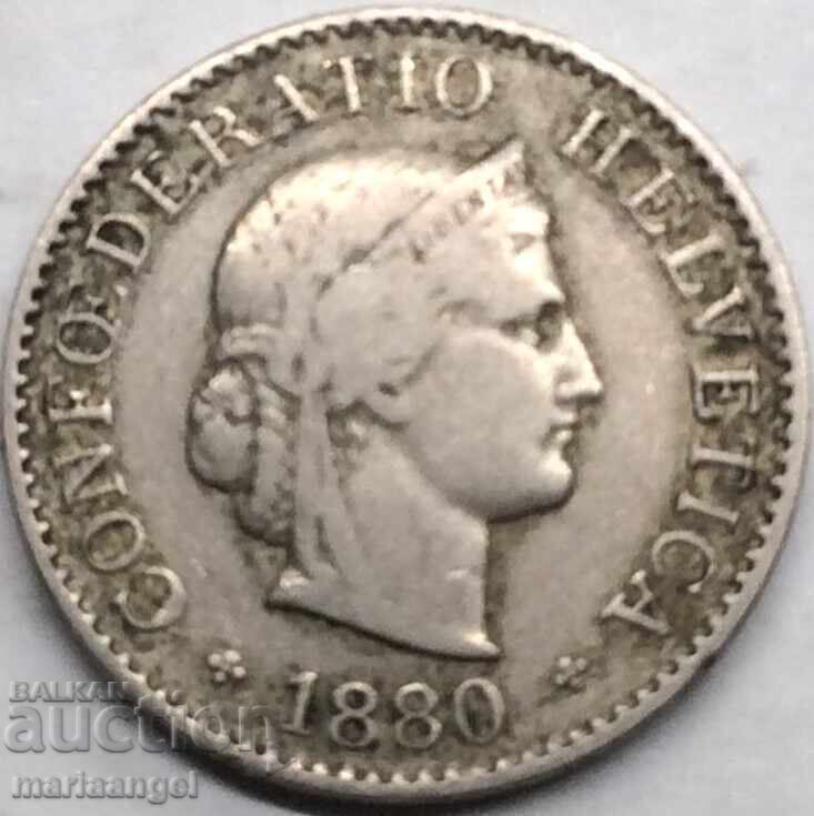 Ελβετία 5 Ράπεν 1880 Ελβετία - 5