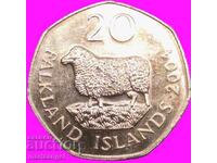 Insulele Falkland 20 pence 2004 Elisabeta II