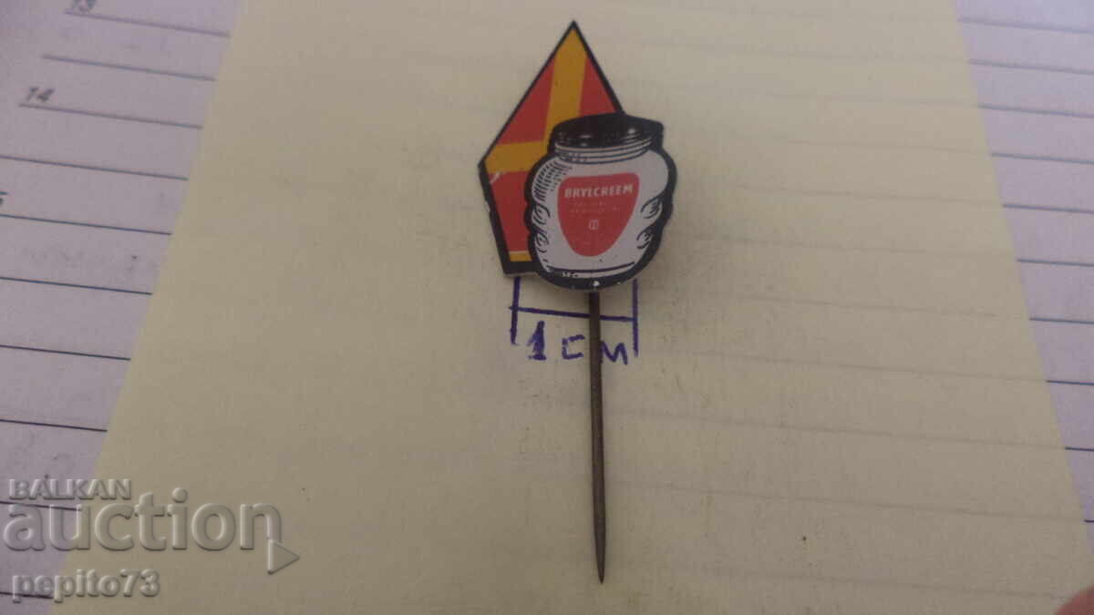 Licitație Insigna publicitară, Brylcreem, marcă de pomadă