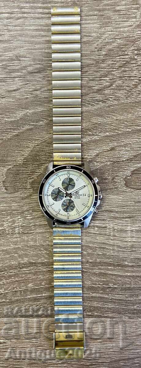Ανδρικό ρολόι Casio Edifice χρονογράφος WR 100M με τιμή € 35.00 | 68.45 BGN