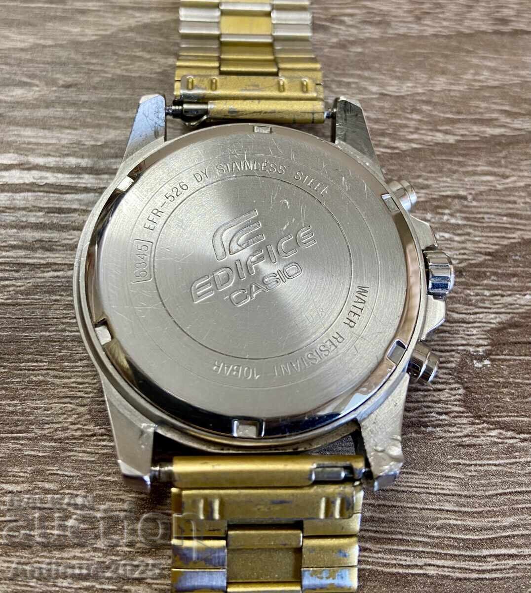 Παράδοση Ανδρικό ρολόι Casio Edifice χρονογράφος WR 100M