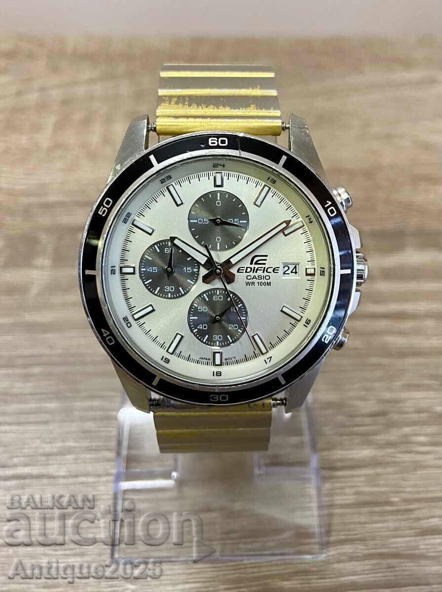 Ανδρικό ρολόι Casio Edifice χρονογράφος WR 100M
