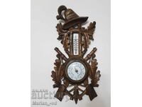 Old threaded barometer and thermometer from around 1890
