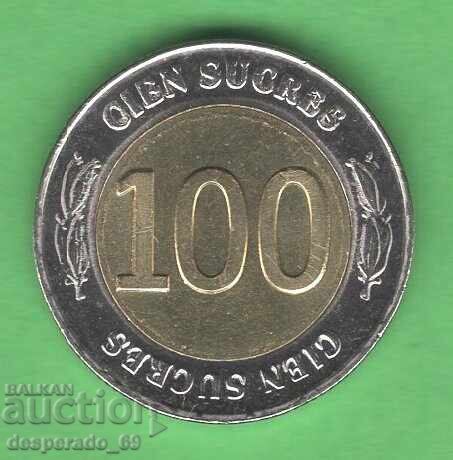 (¯`'•.¸ 100 μπολιβιάνο 1997 ΕΚΟΥΑΔΟΡ UNC ¸.•'´¯) με τιμή € 1.80 | 3.52 BGN