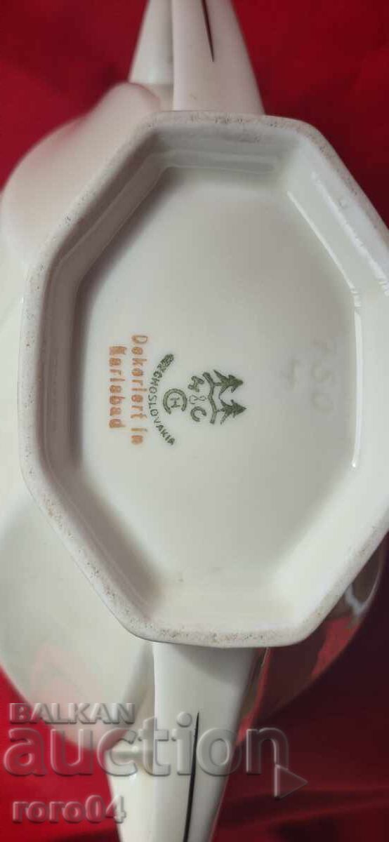 SUGAR BOWL - H & C - CZECHOSLOVAKIA - 6 SUGAR BOWL - H & C - CZECHOSLOVAKIA - 6