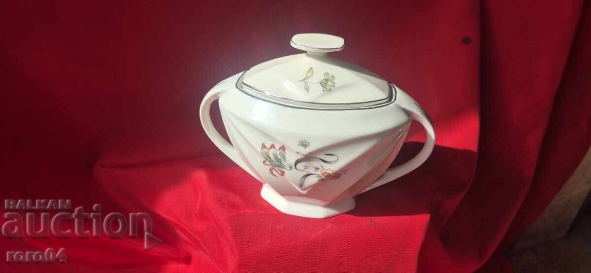 SUGAR BOWL - H & C - CZECHOSLOVAKIA SUGAR BOWL - H & C - CZECHOSLOVAKIA