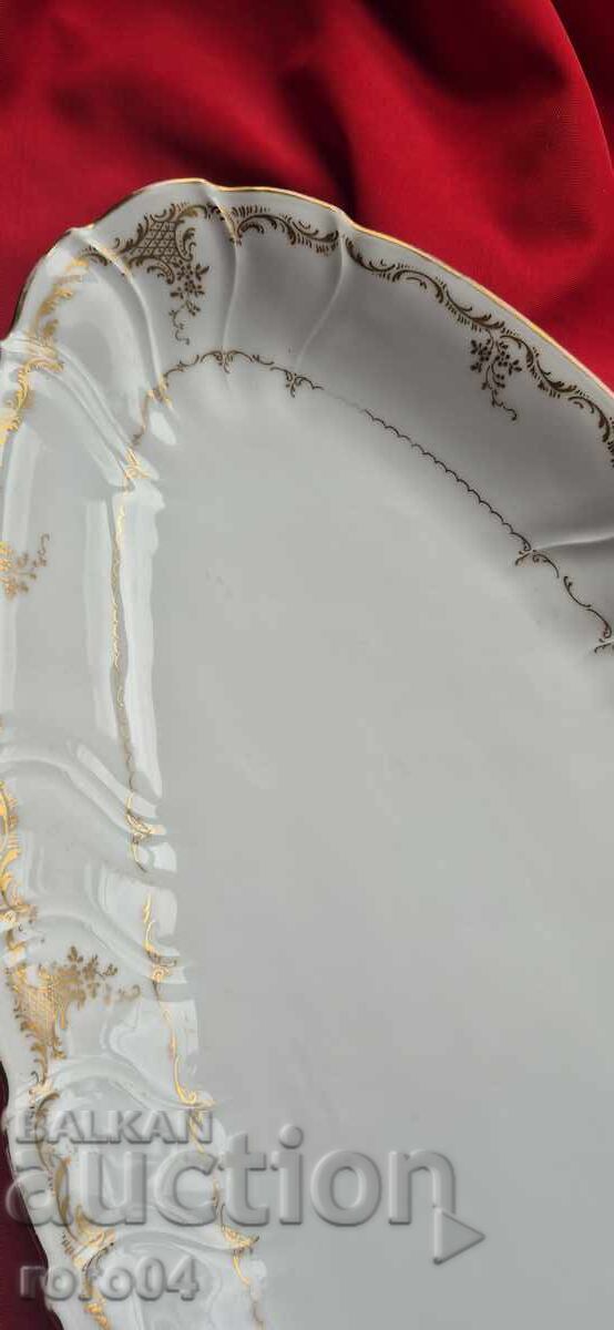 Доставка на ОГРОМНО ПОРЦЕЛАНОВО ПЛАТО - J. C. EFFING AMSTERDAM