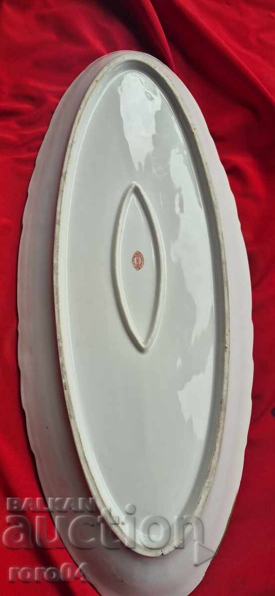 ОГРОМНО ПОРЦЕЛАНОВО ПЛАТО - J. C. EFFING AMSTERDAM - 6