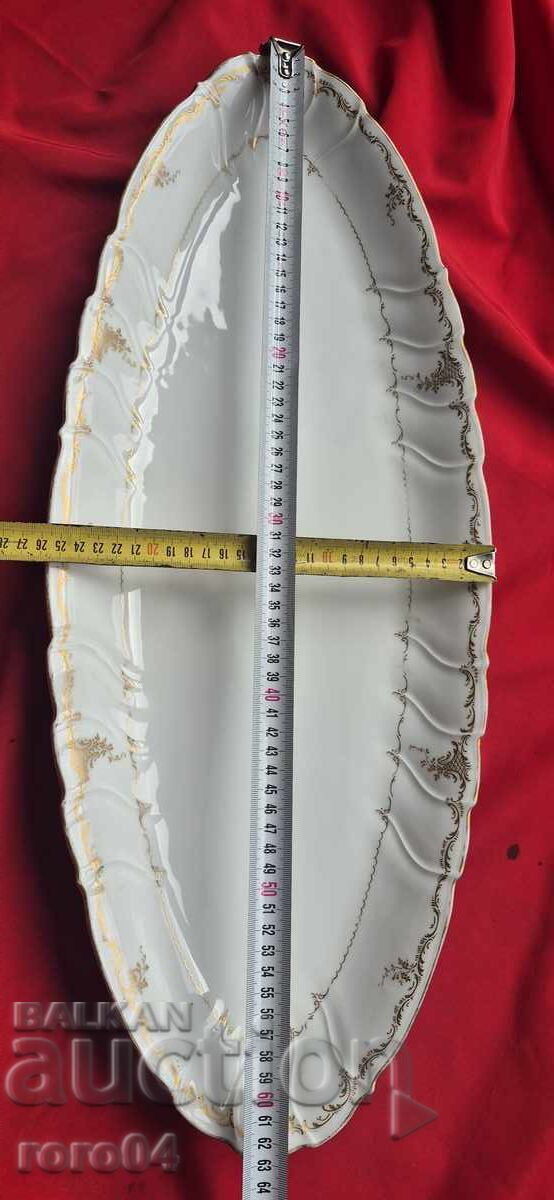 ОГРОМНО ПОРЦЕЛАНОВО ПЛАТО - J. C. EFFING AMSTERDAM