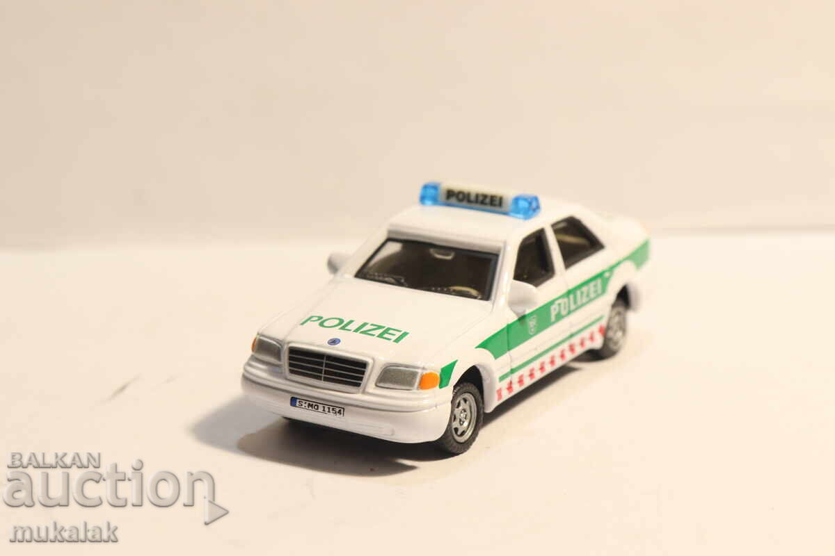 Auction 1:64 Hongwell Mercedes C Police Car Model Auction 1:64 Hongwell Mercedes C Police Car Model
