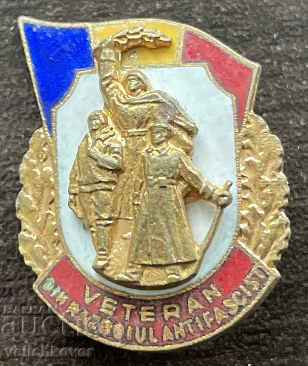 42915 Ρουμανία σήμα Βετεράνος της Ρουμανικής αντιφασιστικής ένωσης εμ