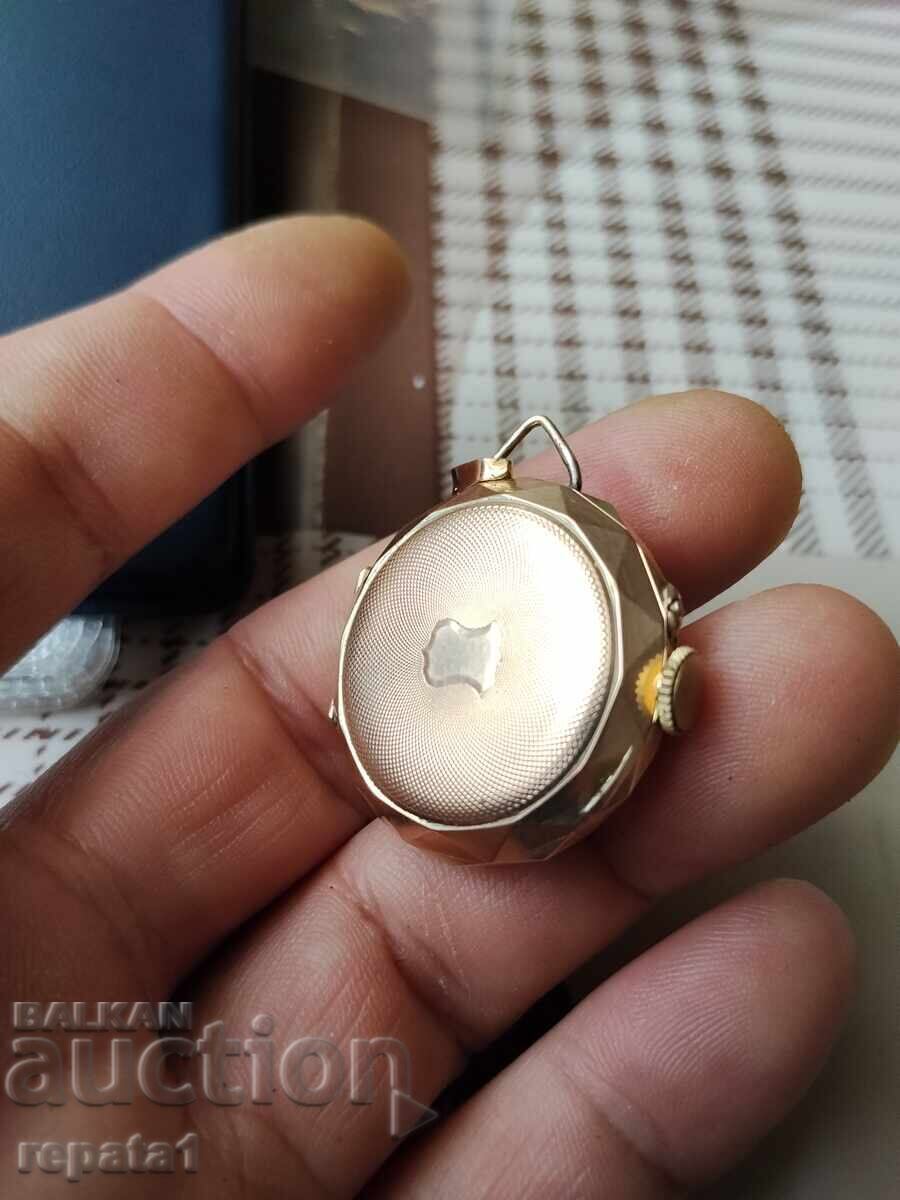 Gold Pocket Watch Locket - 6